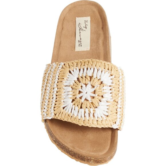 NEW VINTAGE HAVANA Mimi Crochet Slide Sandals natural For Women 253 - Picture 5 of 6